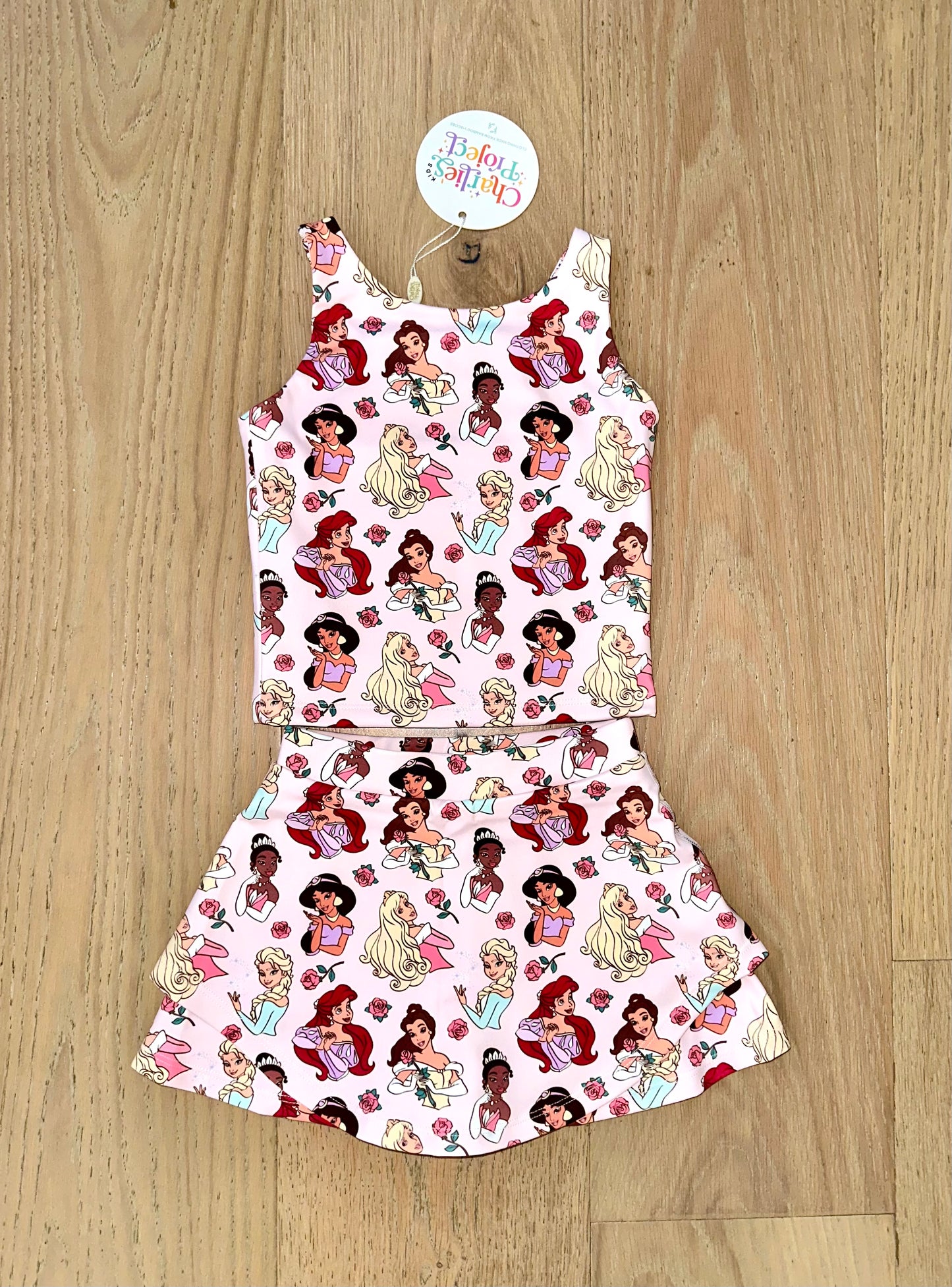 Girls Active Skort Set- GIFTS GALORE SWEETHEART PRINCESS