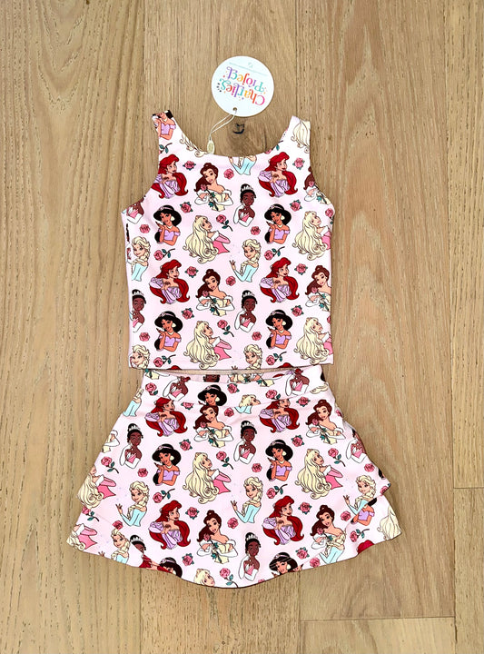 Girls Active Skort Set- GIFTS GALORE SWEETHEART PRINCESS