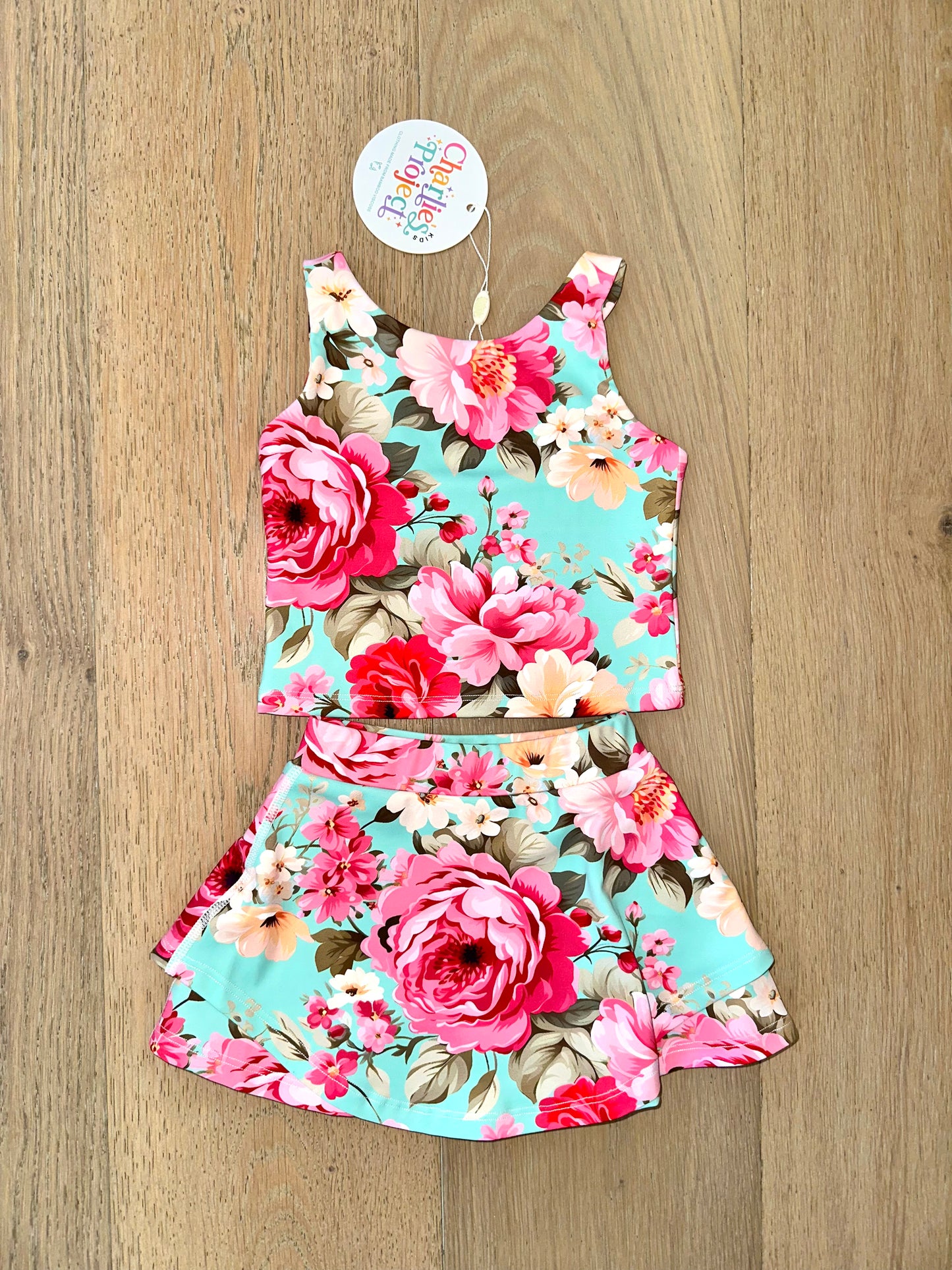 Girls Active Skort Set- PRECIOUS PETALS