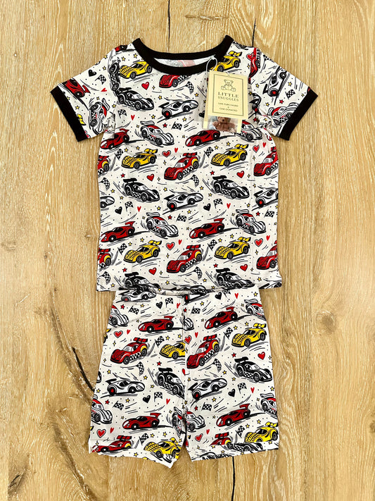 Bamboo (Bentley) Short Sleeve Shorts Lounge Set- SPEED RACERS