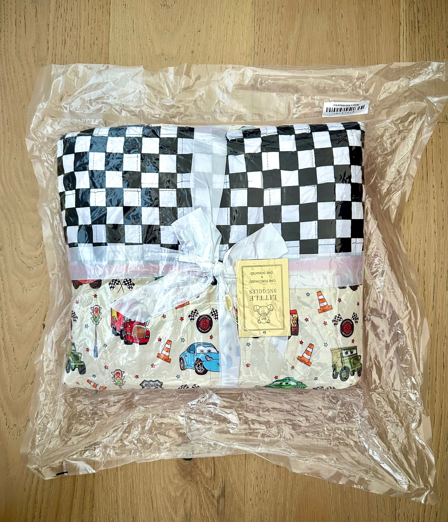 3 Layer Quilted Bamboo Blanket- LARGE 70x90 -ROUTE 66