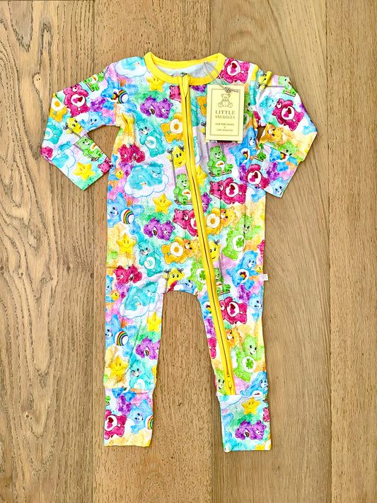 Bamboo (Connor) Zippy Romper- CARE BEAR LOVE A LOT