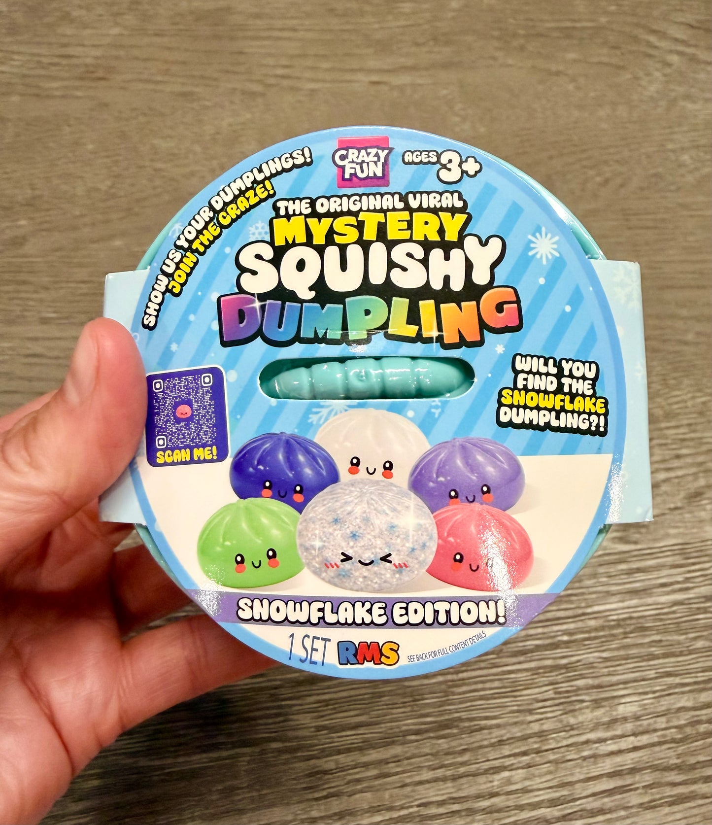 RMS® Crazy Fun™ Mystery Squishy Dumpling- SNOWFLAKE EDITION