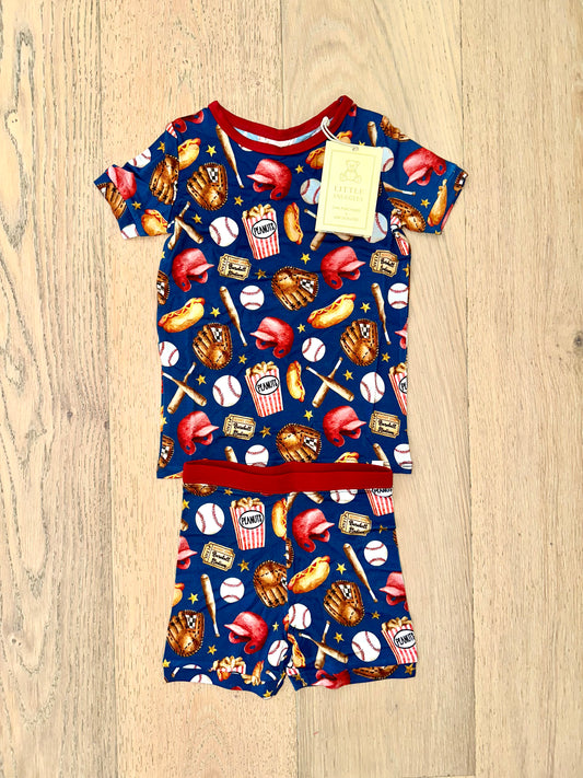 Bamboo (Bentley) Short Sleeve Shorts Lounge Set- SUNNY DAYS HOMERUN