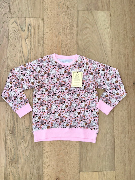 Women's Crew Neck Sweatshirt- MAGIC HALLOWEEN MINI GHOSTS