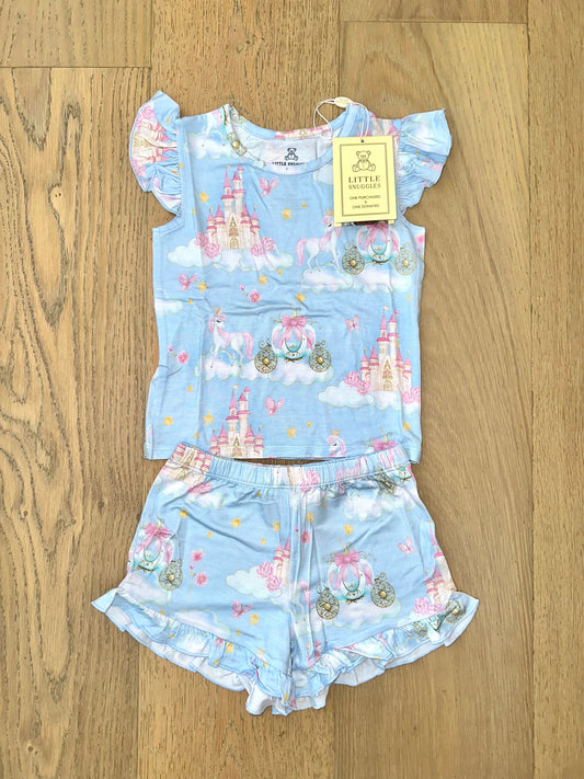 Bamboo Flutter Sleeve & Shorts Lounge Set (OLIVIA)- DAY DREAMS DREAM ON