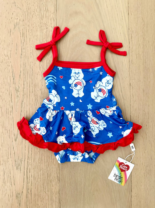 Smocked Birdie Twirl- CARE BEARS AMERICA CARES