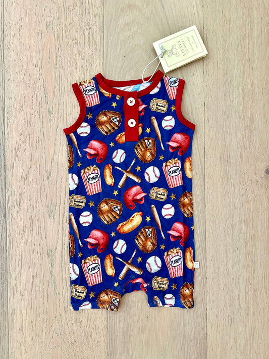 Bamboo Shortie Tank Romper (HANK)- SUNNY DAYS HOMERUN