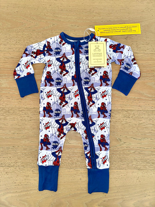 Bamboo Zippy Romper- SUMMER LOVE BAM! POW! SPIDEY