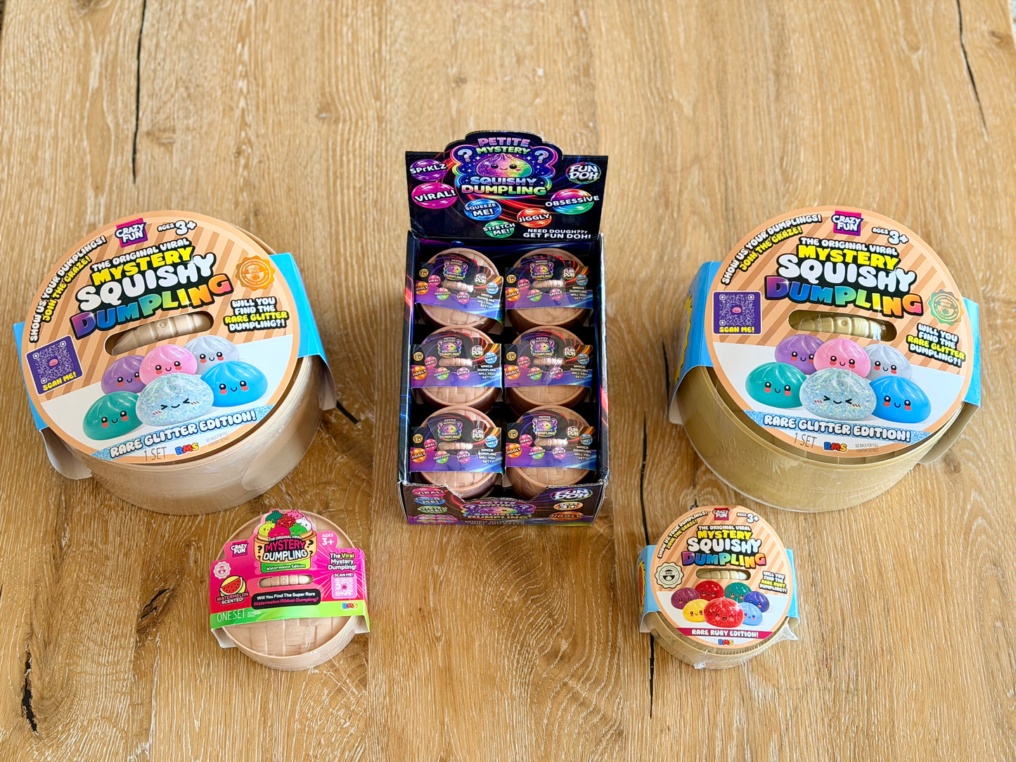 RMS® Crazy Fun™ 7" Bao Bun Mystery Squishy Rare Gltr
