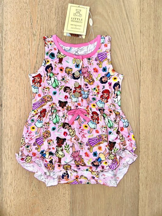 Bamboo Ruffle Shorty Tank Romper (Adeline)- MOST WANTED LITTLE PRINCESS