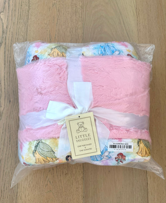 Large Minky Lush Blanket 50x65- MAGIC MOMENTS PRINCESS CHARM