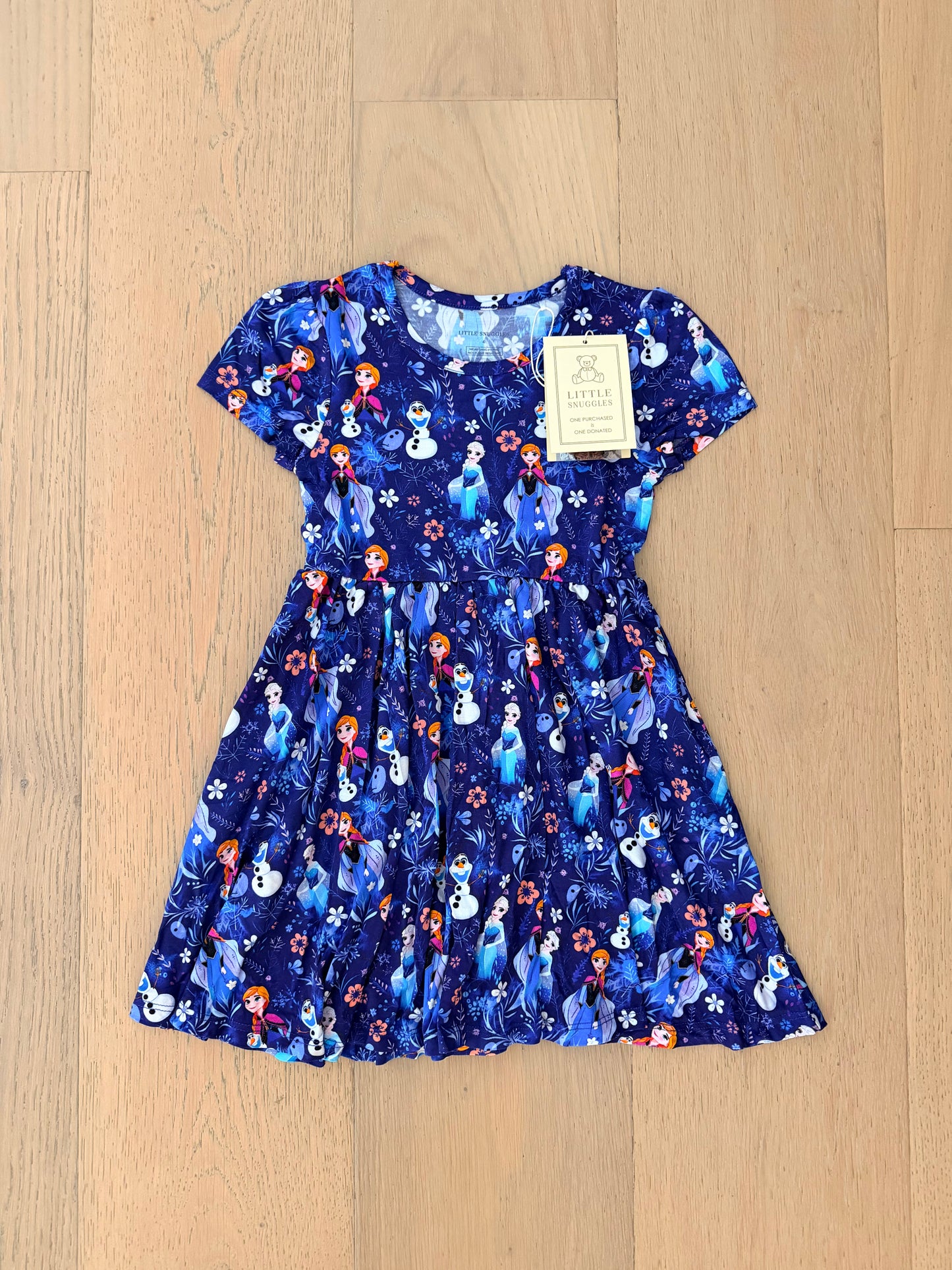 Bamboo Short Sleeve Twirl Dress - GIFTS GALORE ARENDELLE
