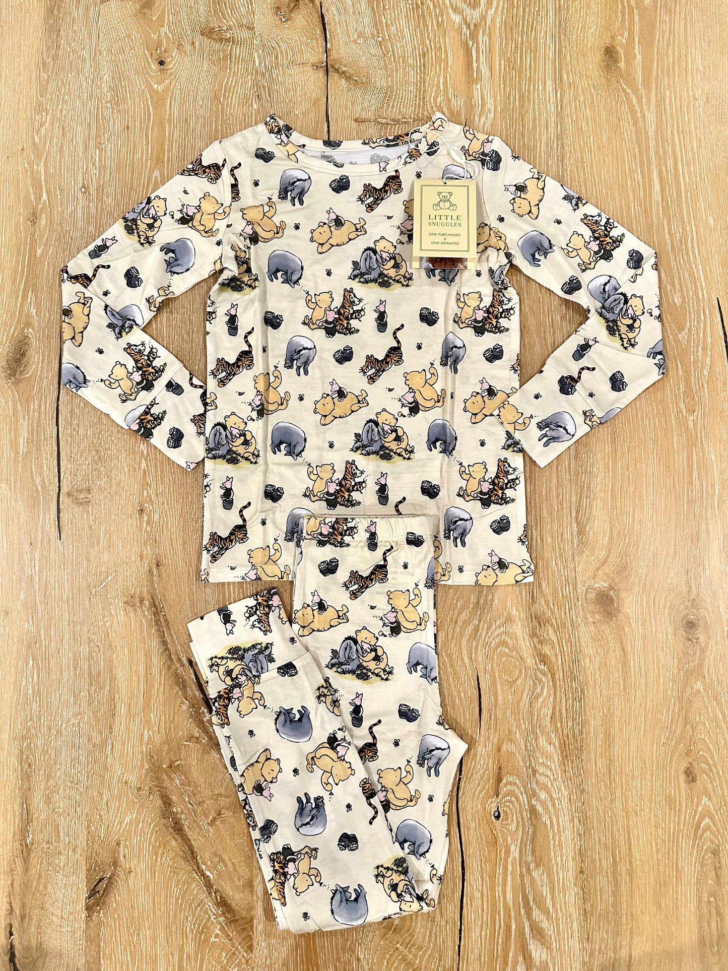 Bamboo (Willow) Long Sleeve Lounge Set- POOH 100 ACRES