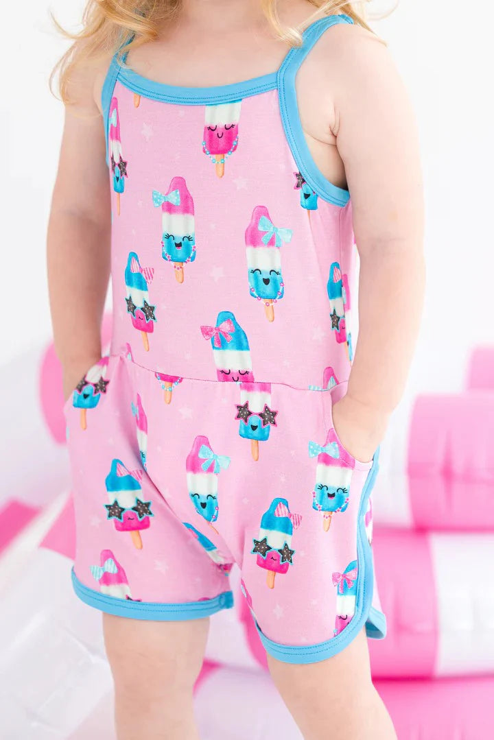 Birdie Retro Romper- SAILOR