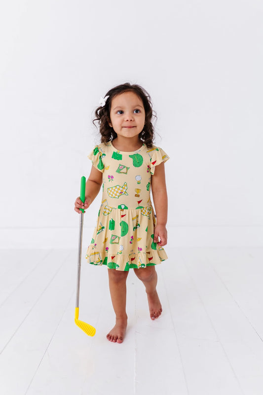 2025 Masters- Dreaming of Green Jackets Twirl Dress