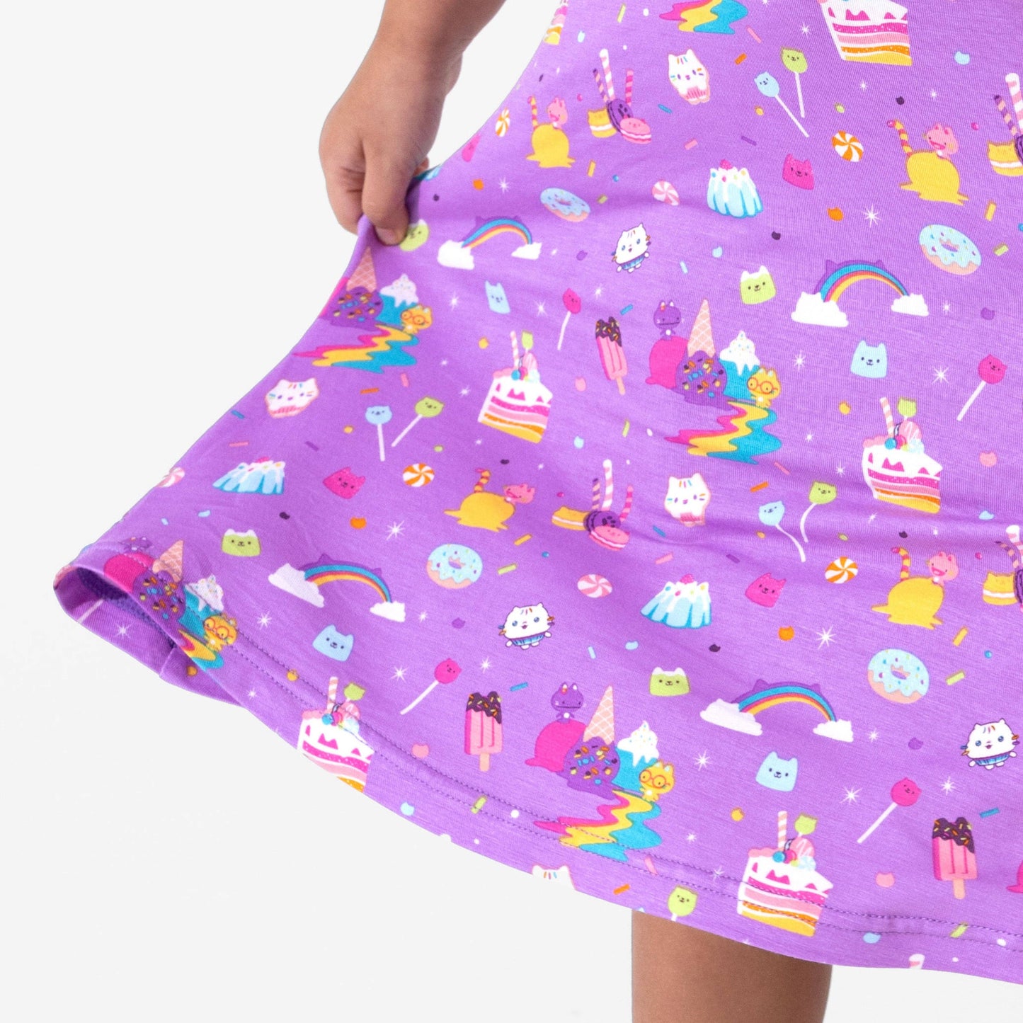 Gabby's Dollhouse: Sweet Treat Bamboo Girls' Short Sleeve Dress