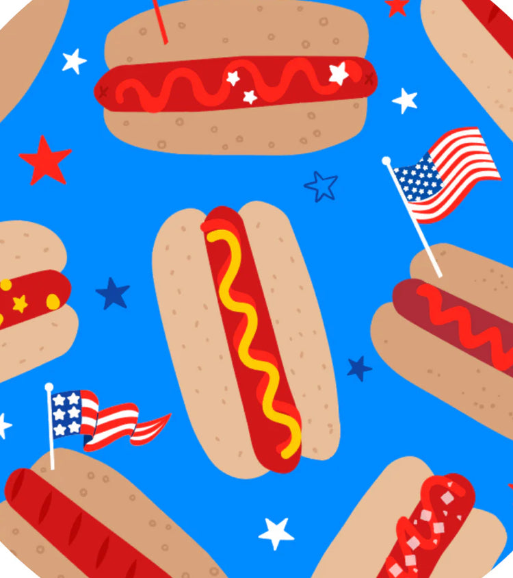 It’s The Fourth of July and It Makes Me Want A Hot Dog Real Bad Convertible Footies