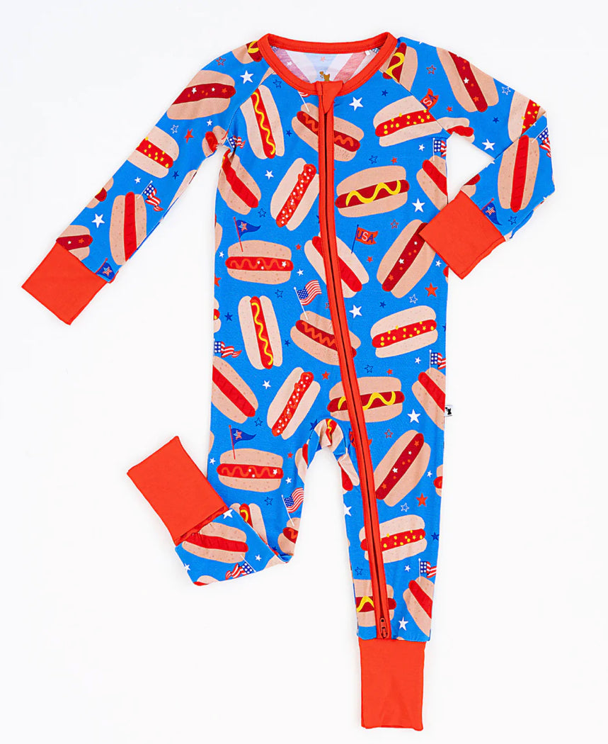 It’s The Fourth of July and It Makes Me Want A Hot Dog Real Bad Convertible Footies