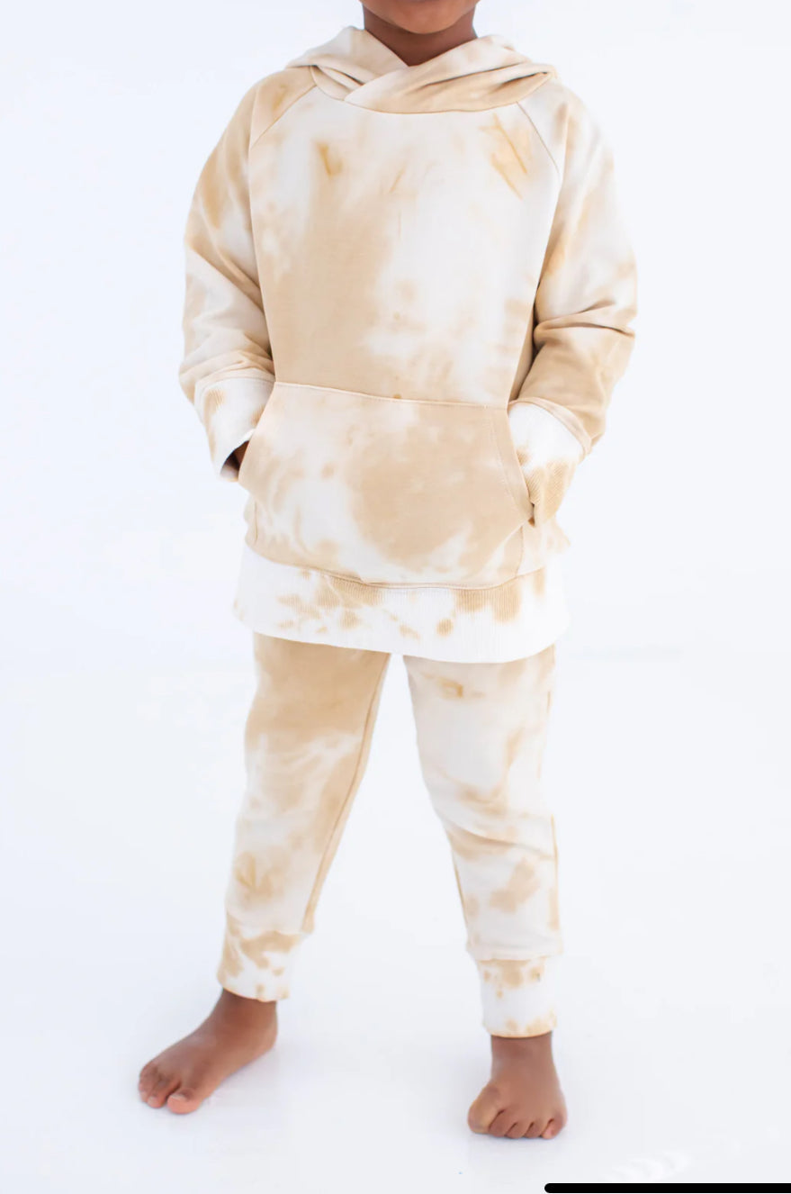 Ivory Tie-Dye Jogger Set