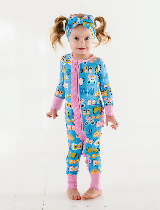 Convertible Footies with Ruffle- JUST WING IT