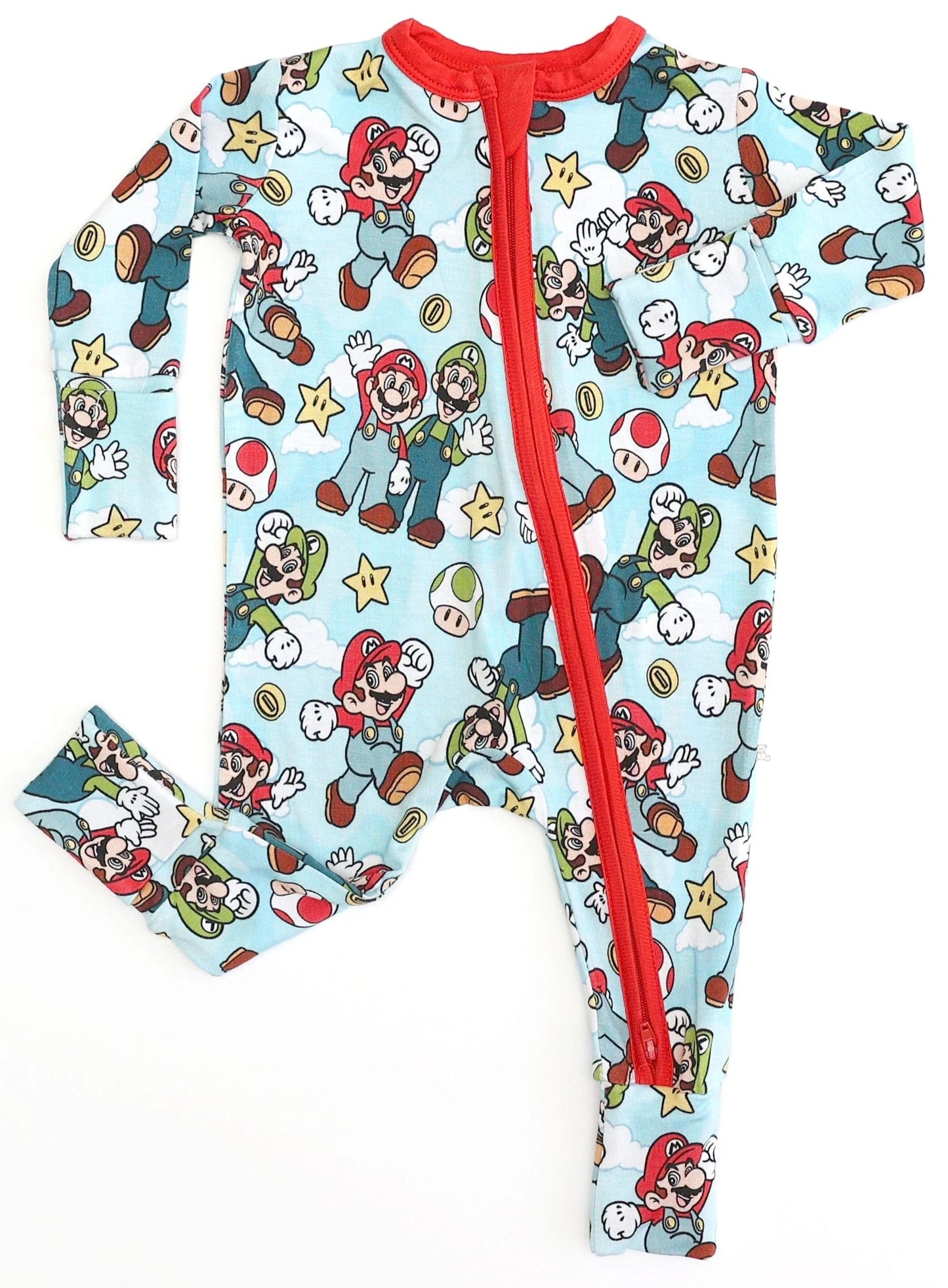 Bamboo Zippy Romper- Super Bros