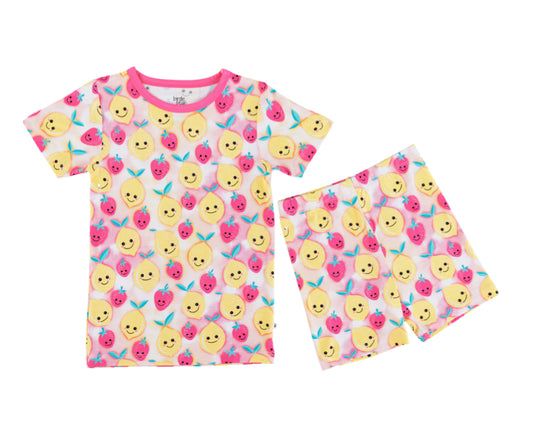 2pc Pajama Set- SUMMER WITH FACES