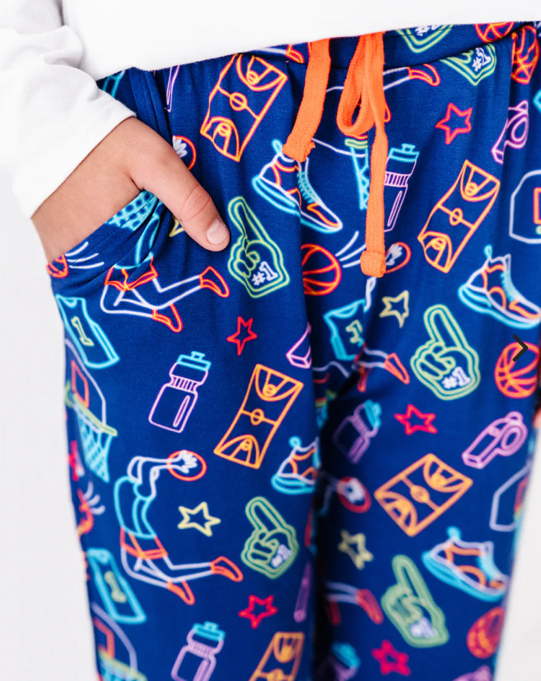 Boys Lounge Pants- Bigger Kids- Nothin’ But Neon