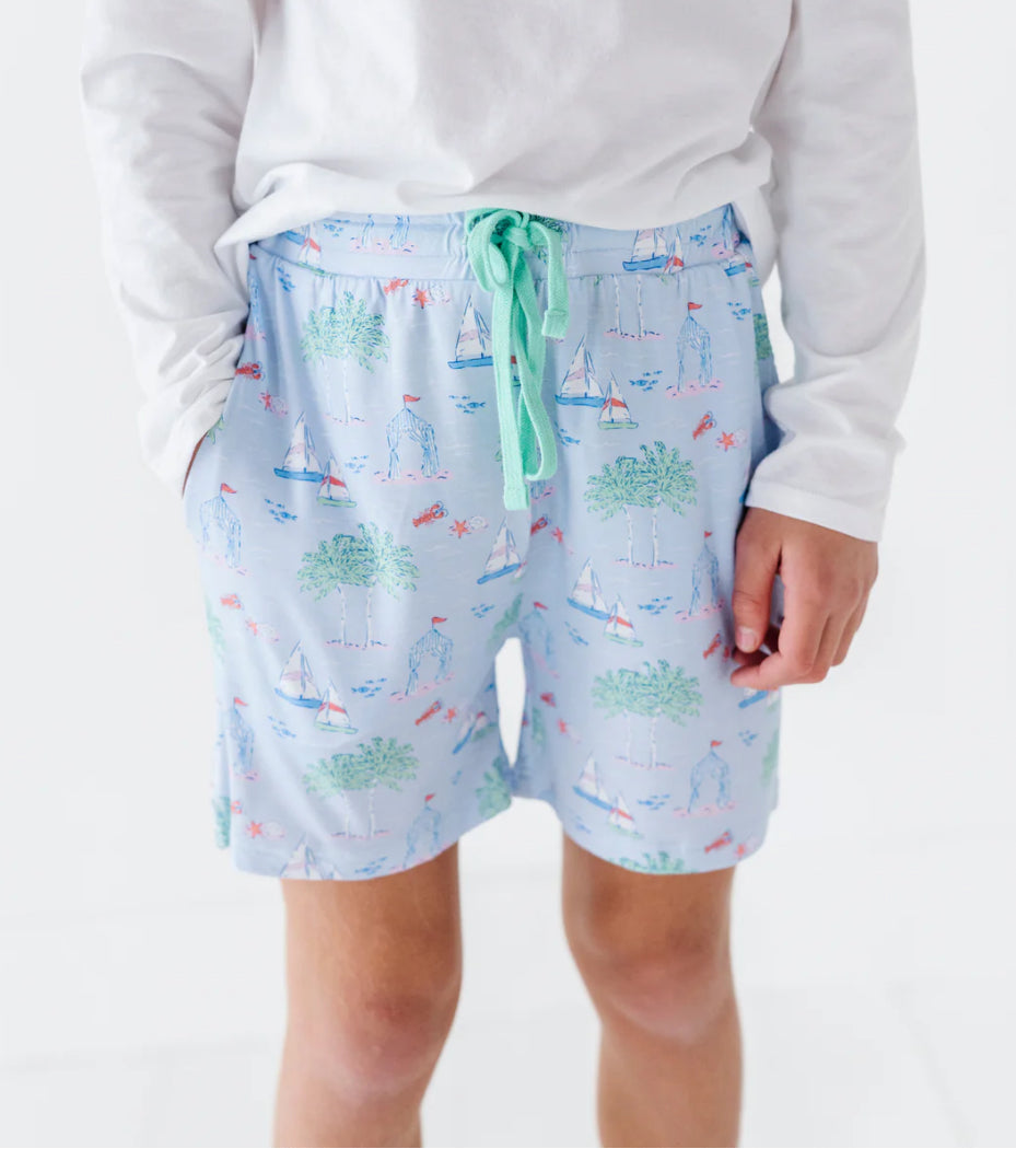 Boys Lounge Shorts-Bigger Kids- DREAMS FOR SAIL