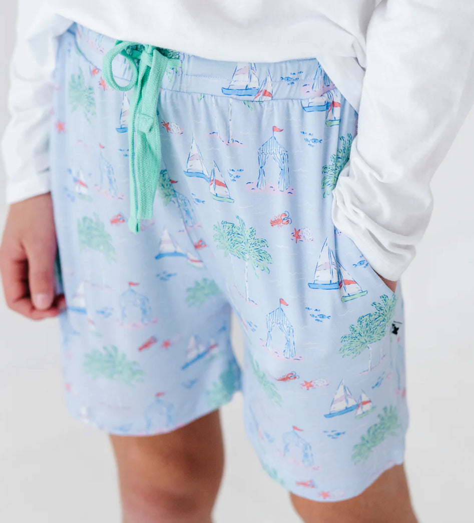 Boys Lounge Shorts-Bigger Kids- DREAMS FOR SAIL