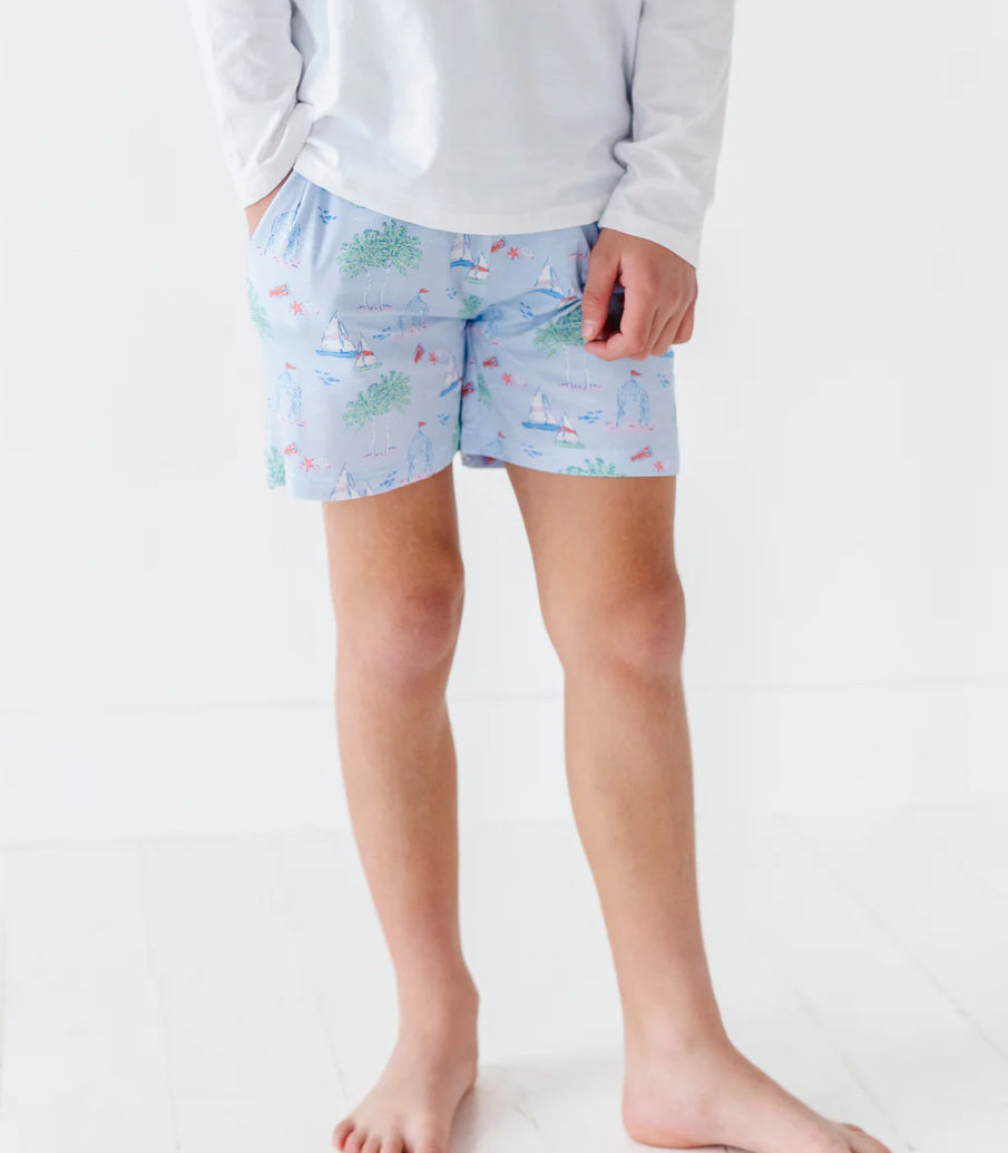 Boys Lounge Shorts-Bigger Kids- DREAMS FOR SAIL