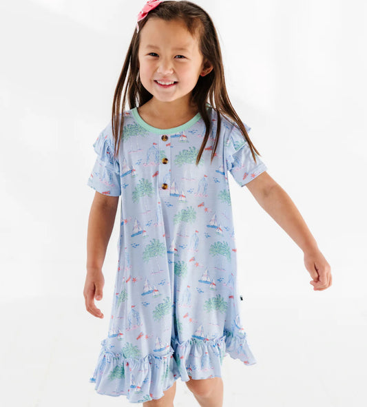 Toddler/Kids Gown- DREAMS FOR SAIL