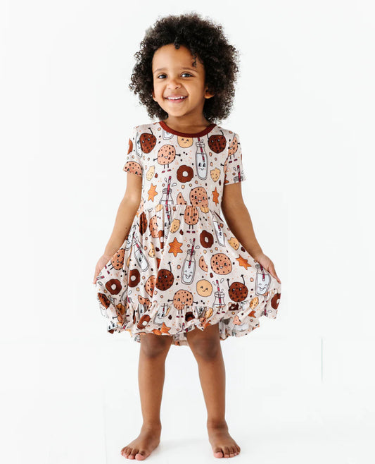 Toddler Girls Dress- RETRO COOKIES- EVERYTHING I DOUGH