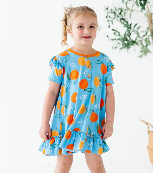 Toddler/Kids Gown- BE MY CLEMENTINE