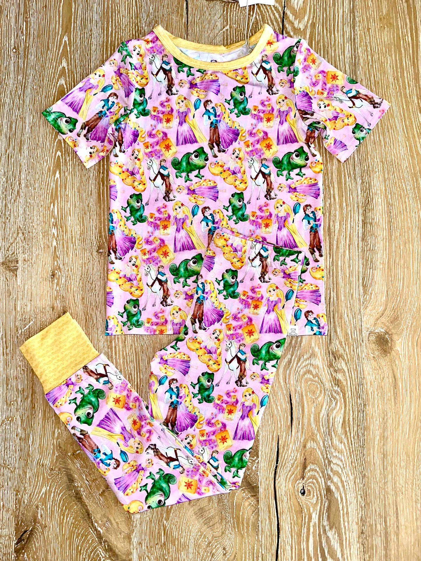 Bamboo Short Sleeve Pant Lounge Set- SWEET THINGS TANGLED LOVE