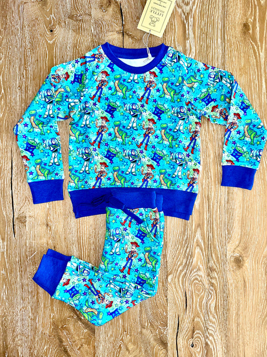 Kids Crew Neck Jogger Set- TO INFINITY BUZZ