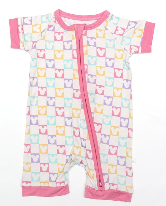 Bamboo Shortie Romper- MAGICAL MICKEY PASTEL EARS