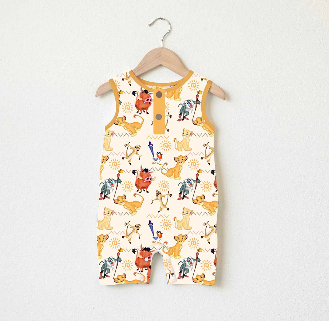 Bamboo Shortie Tank Romper- PRIDELANDS LION KING SIMBA