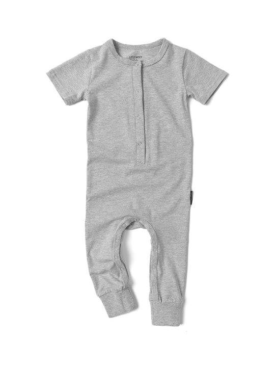 Classic Snap Romper- GRAY