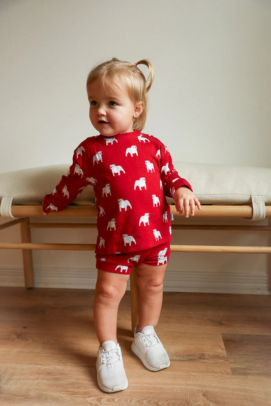 Bamboo Sweatshirt Set- RED BULLDOG GEORGIA