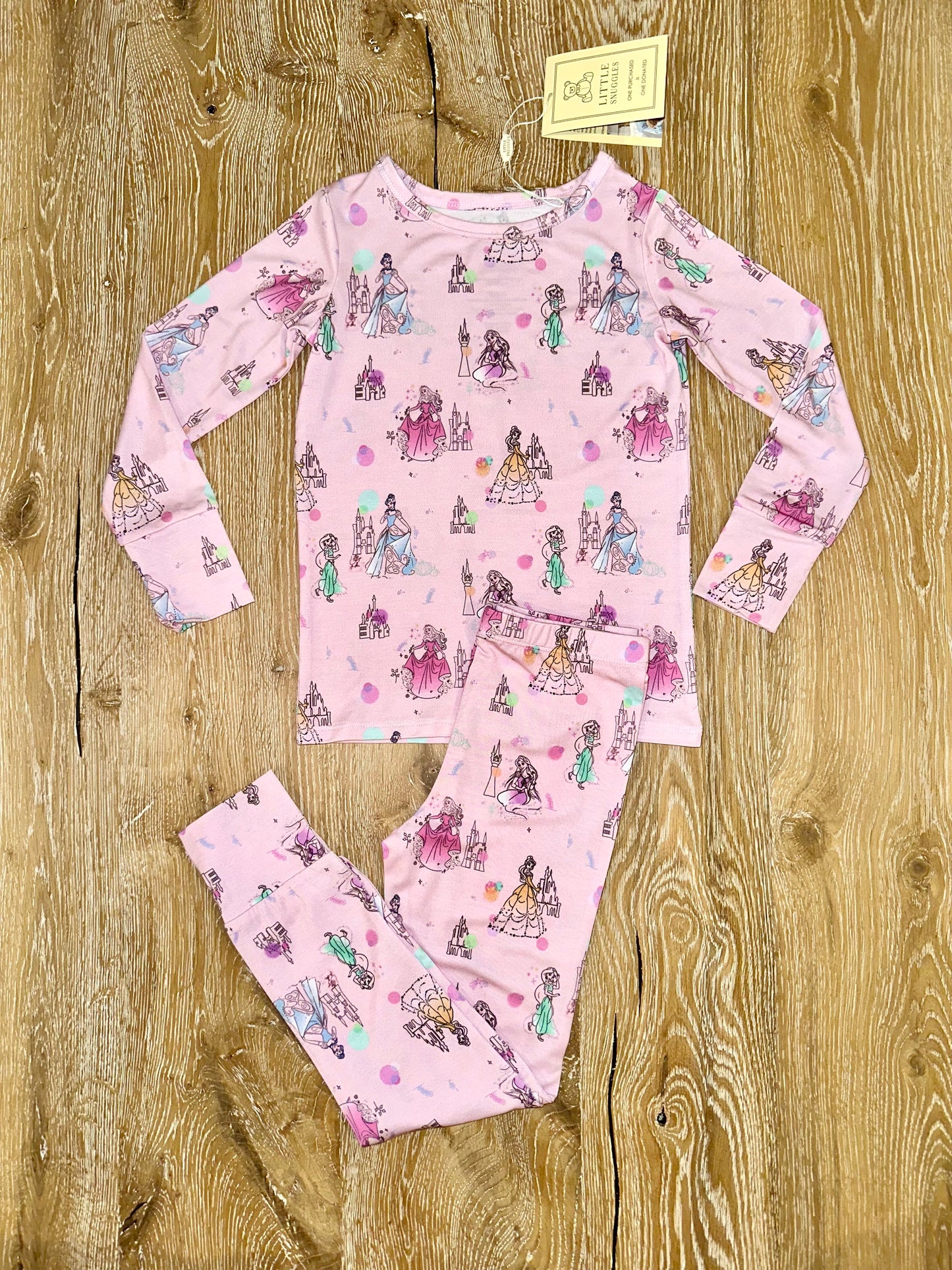 Bamboo Long Sleeve Lounge Set- MAGICAL PRINCESS CASTLES