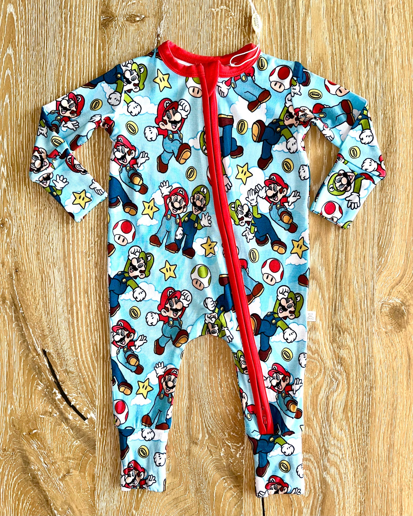 Bamboo Zippy Romper- Super Bros