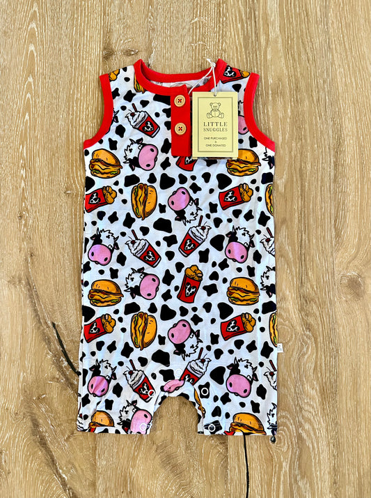 Bamboo Shortie Tank Romper (HANK)- BEST DAY COLLECTION SNUGGETS
