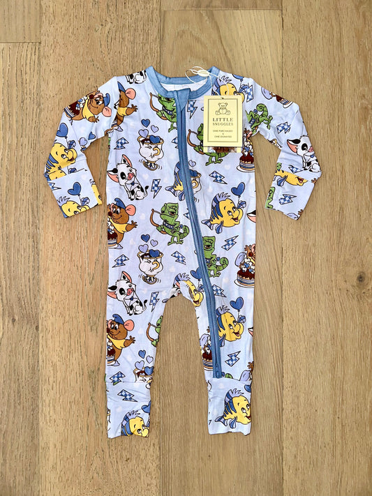 Bamboo (Connor) Zippy Romper- TRUE LOVE SIDEKICKS