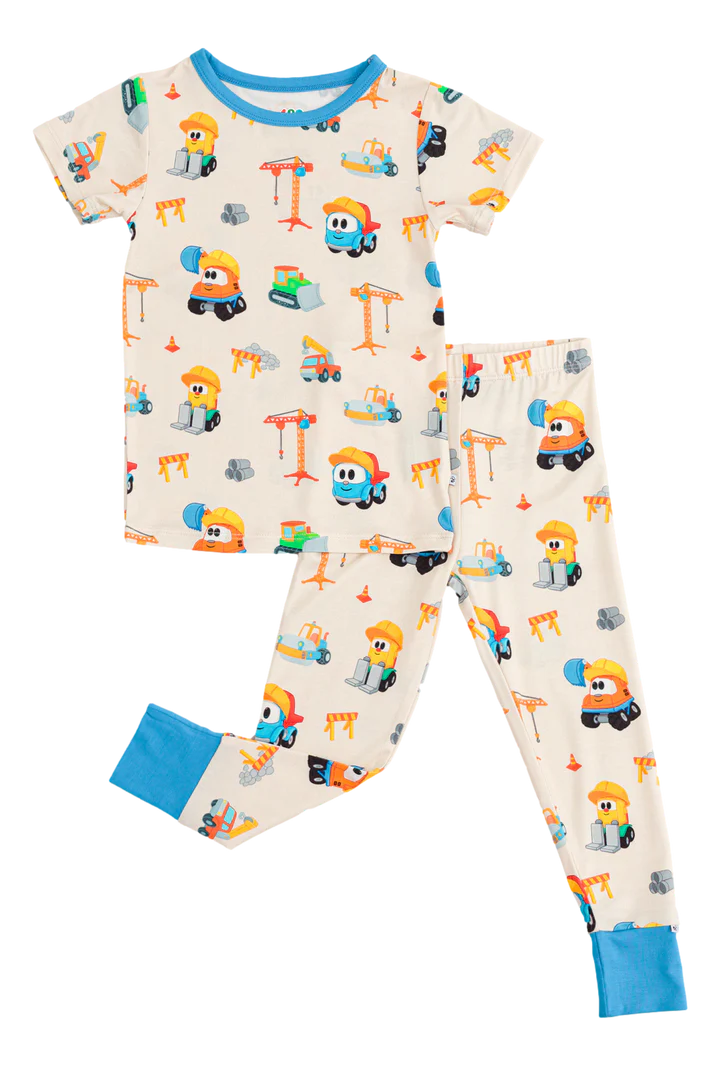 2PC Pajama Set- LEO THE TRUCK CONSTRUCTION BUDDIES