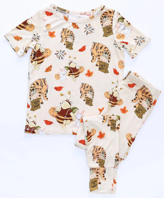 Bamboo (Kennedy) Short Sleeve Pant Lounge Set- SPOOKY & SWEET WINNIE THE BOO