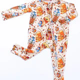 Bamboo (Connor) Zippy Romper- POOH BREW