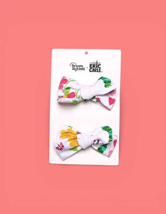 Dream Bow Hair Clips- ERIC CARLE LOVEBUG BLOOMS