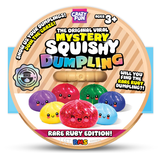 Crazy Fun RMS The Original Mystery Squishy Dumpling -RARE RUBY EDITION