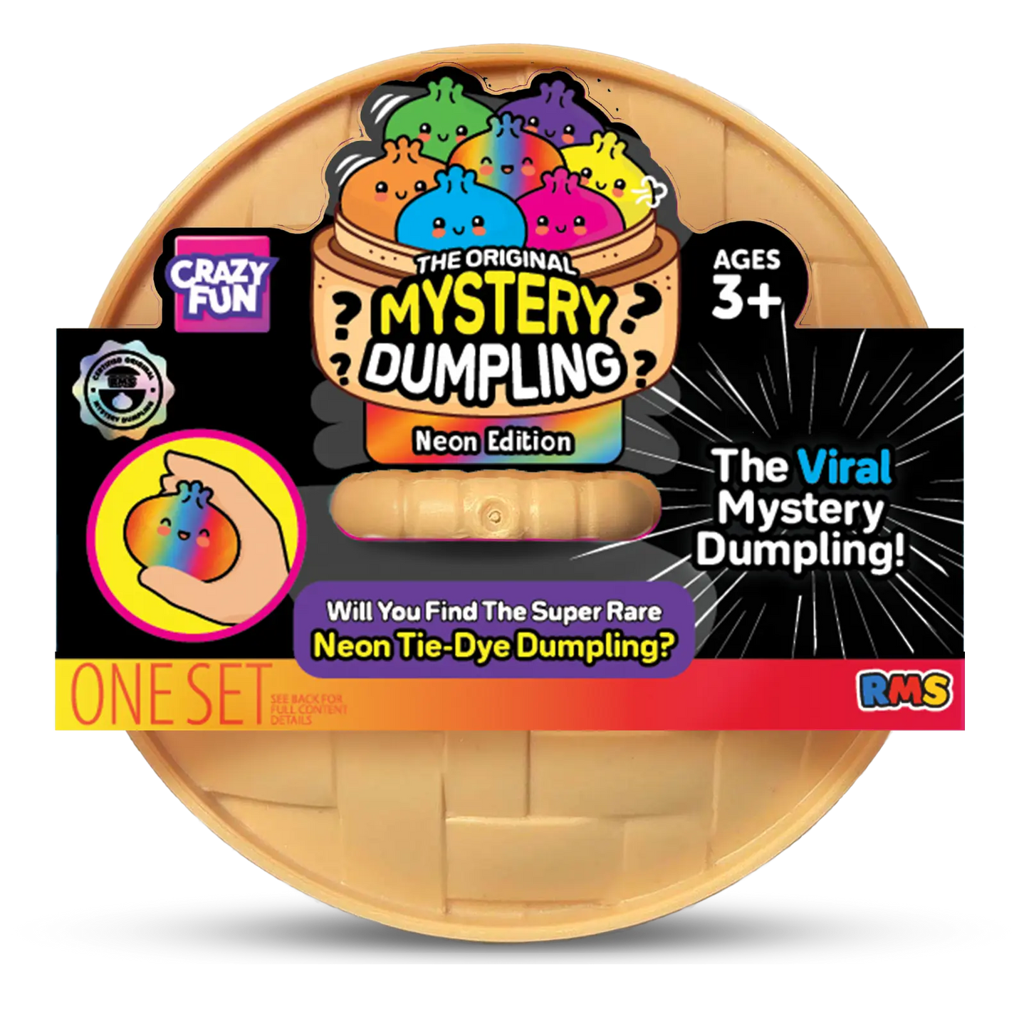 Crazy Fun RMS The Original Mystery Squishy Dumpling -NEON EDITION